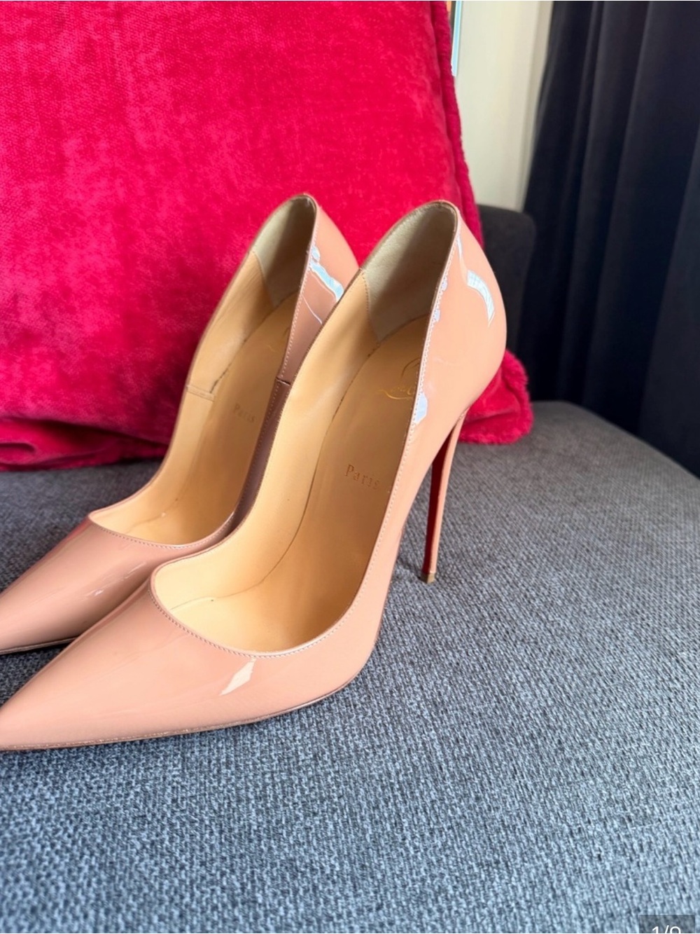 Christian Louboutin Tan Stiletto Heels